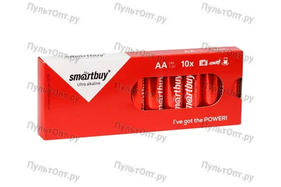 Эл. пит. AA alkaline BOX10 Smartbuy (10/300)