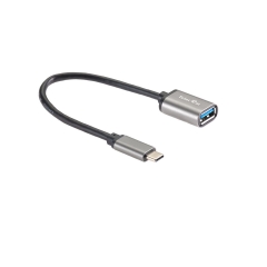 Кабель USB - Type-C OTG, 1,5A , 5,0Gbps , Alum grey 0,2m Telecom (TC409M)