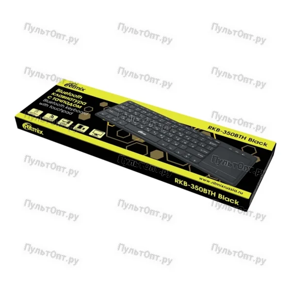Клавиатура беспроводная чёрная Ritmix RKB-350BTH Black