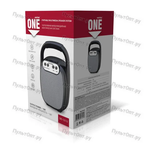 Беспроводная колонка Smartbuy ONE bluetooth 5.0 FM SD черная