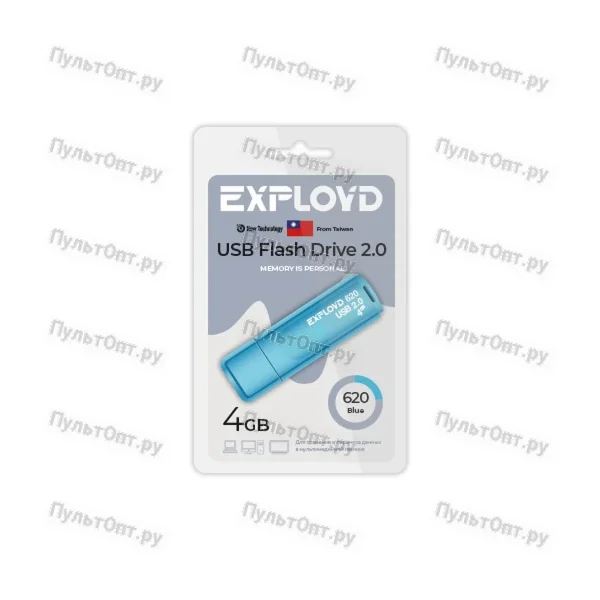 USB 4GB Exployd 620 синий