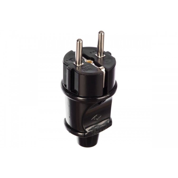 Вилка электрическая Makel черный 10052 (1/100)