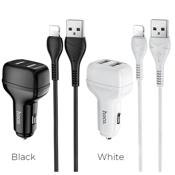 Автомобильное ЗУ Hoco Z36 2USB 2.1A черный (1/14/140)