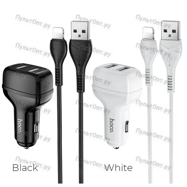 Автомобильное ЗУ Hoco Z36 2USB 2.1A черный (1/14/140)