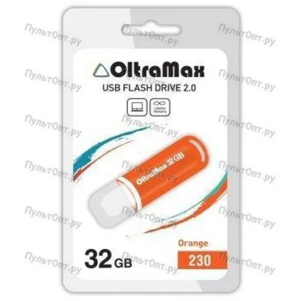 USB 32GB OltraMax 230 оранжевый