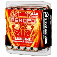 Батарейка Рекорд LR03 AAA BOX30 Alkaline 1.5V (1/30)