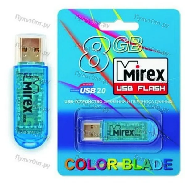USB 8GB Mirex ELF синий (ecopack)