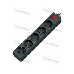 Сетевой фильтр Defender ES 5р.С/З 10A 3.0м 125 Дж черный (1/45)
