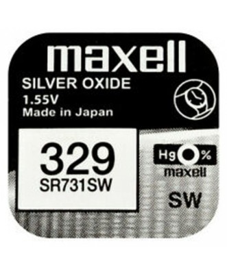 Батарейка Maxell 329 BL1 Silver Oxide 1.55V 0%Hg (1/10/100)