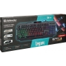 Клавиатура Defender Legion GK-010DL, черный, RGB подсветка, игровая, влагоустойчивая.