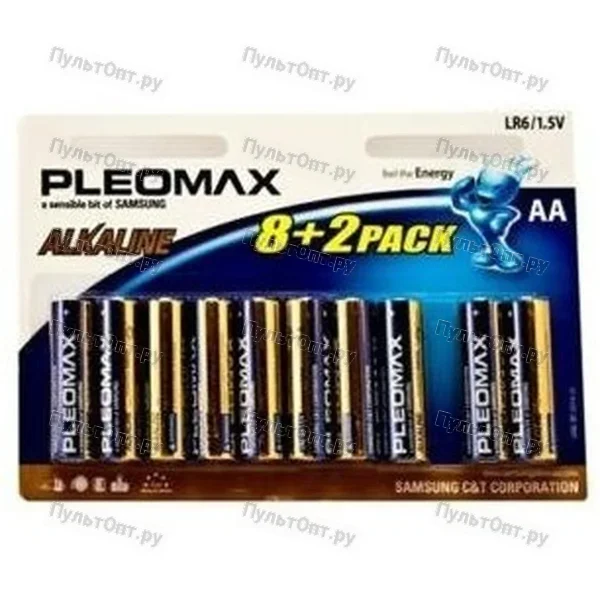 Эл. пит. AA alkaline BL08+02 Samsung Pleomax (100)
