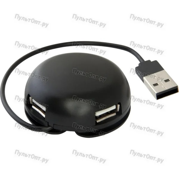 USB-Хаб Defender Quadro Light 4USB черный (1/100)