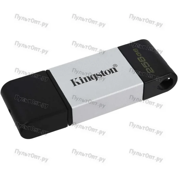 USB 3.0 256GB Kingston DataTraveler 80 чёрный/серебро