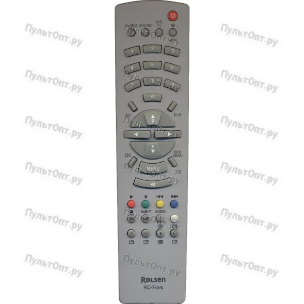 Пульт Rolsen RC-7 (TV+DVD) (оригинальный)