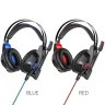 Наушники Hoco W102 Cool tour gaming headphones (синий)