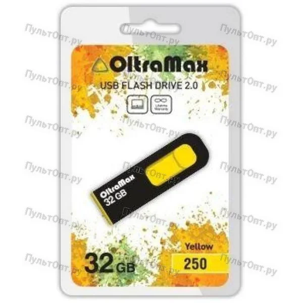 USB 32GB OltraMax 250 жёлтый