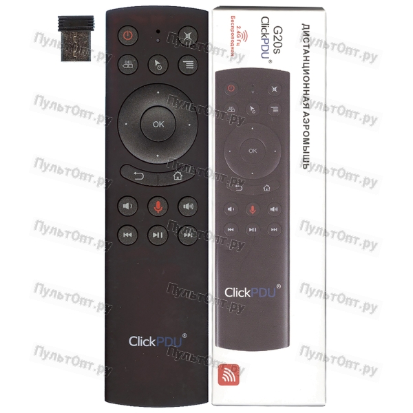Пульт аэромышь ClickPdu G20S (гироскоп, голосовое управление)