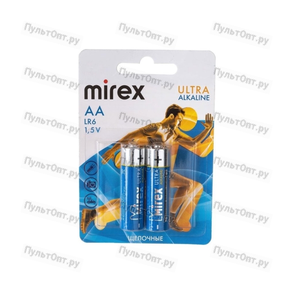 Эл. пит. Mirex LR6 / AA 1,5V 2 шт (2/24/240), ecopack