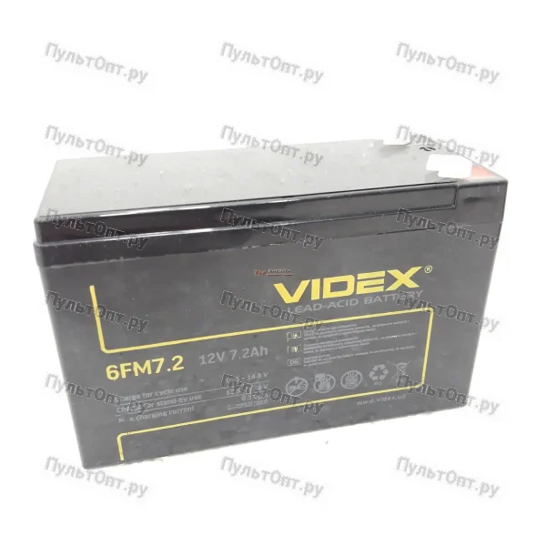 Аккумулятор 6FM7.2 Videx 12V 7,2 Ah (1/10)