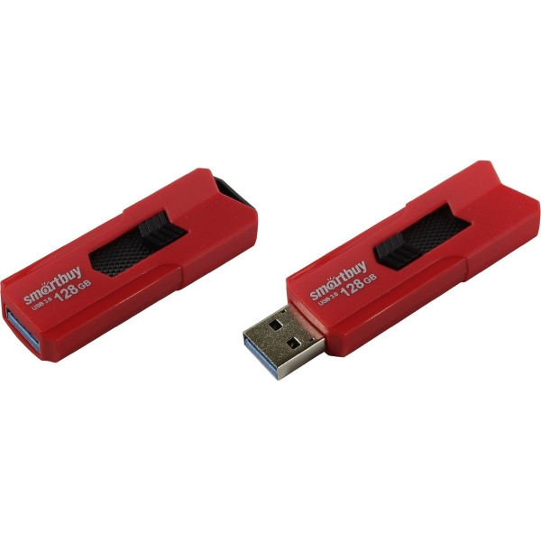 USB 3.0 128GB Smartbuy Stream красный