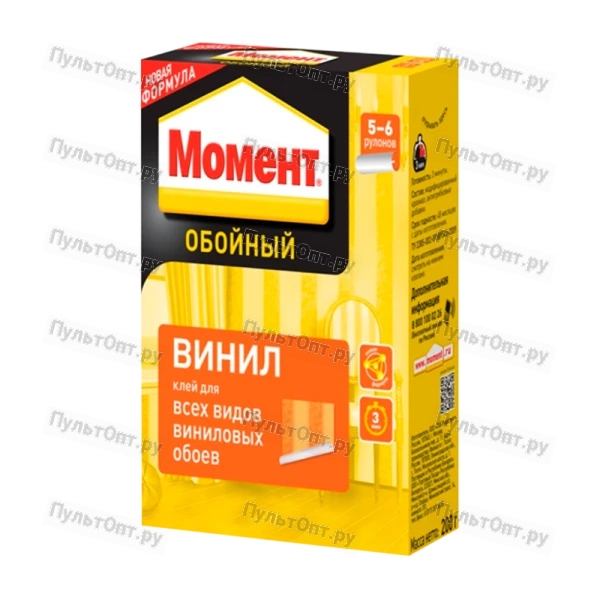 Клей Момент обойный 200г для виниловых обоев (1/24)