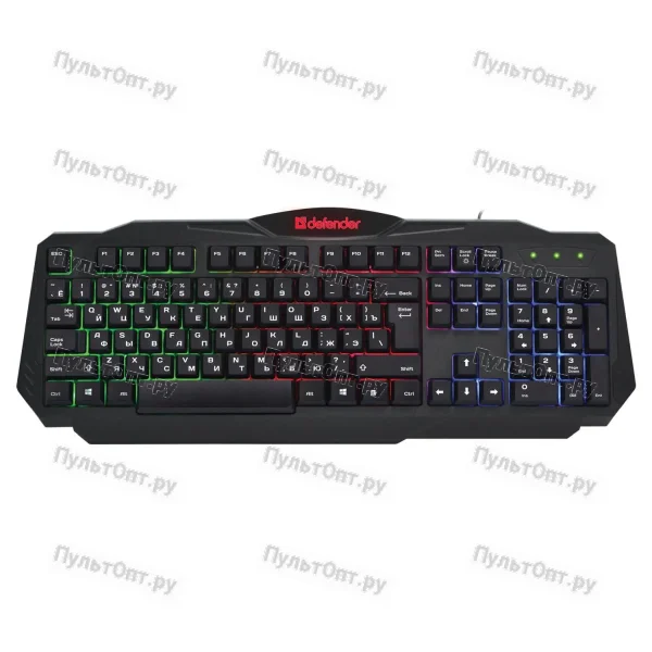 Клавиатура Defender Ultra HB-330L RU, черный, подсветка