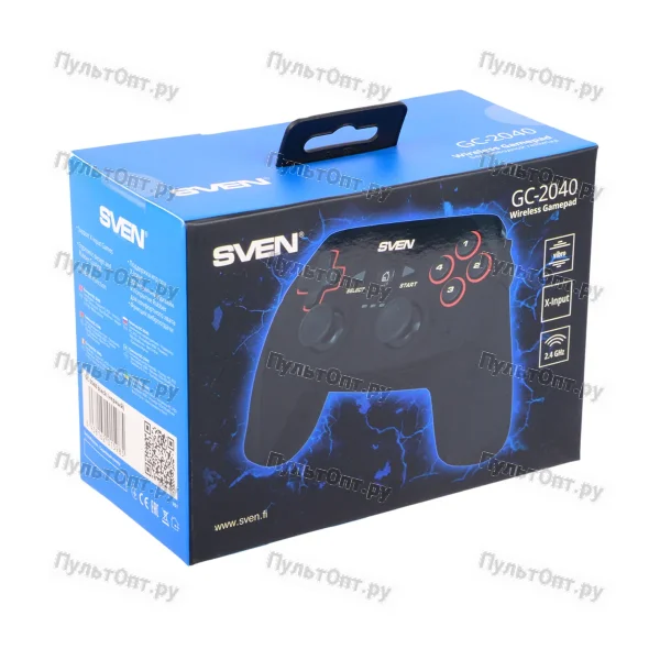 Геймпад Беспроводной Sven GC-2040 черный для PC/PlayStation 3