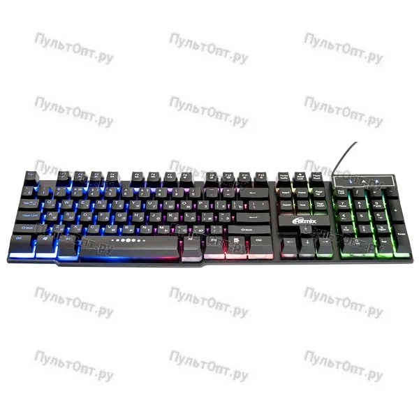 Клавиатура Ritmix RKB-200, черная, USB