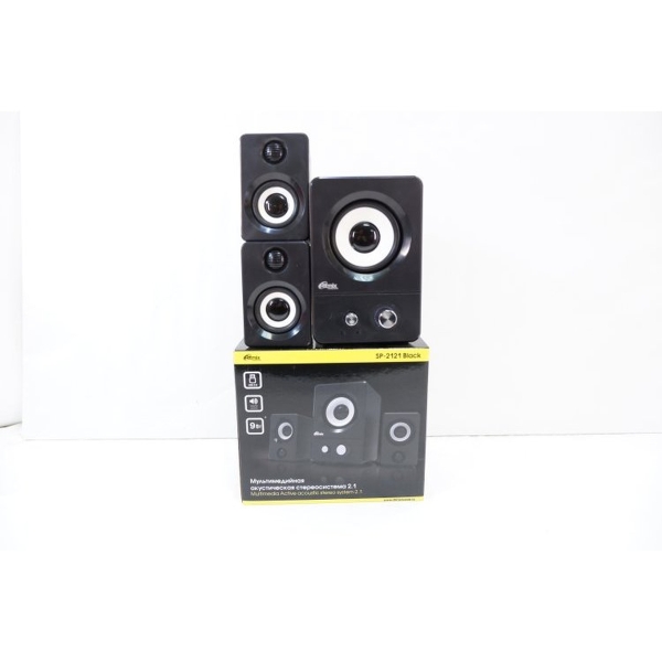 Колонки Ritmix SP-2121, черный, 2.1, 9 Вт (5 Вт + 2 х 2 Вт)