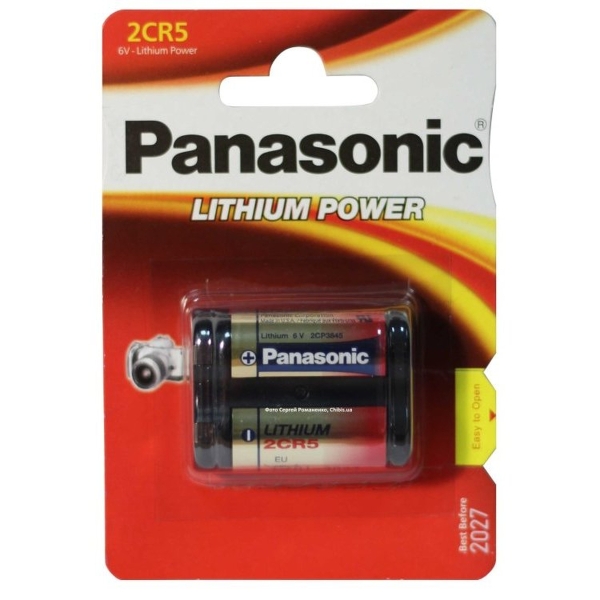 Батарейка Panasonic 2CR5 BL1 Lithium 6V CN