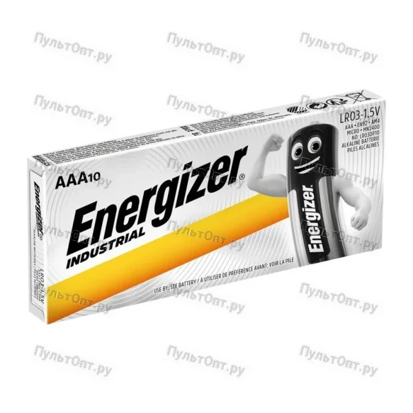 Эл. пит. Energizer INDUSTRIAL LR03 AAA BOX10 Alkaline 1.5V (10/120)