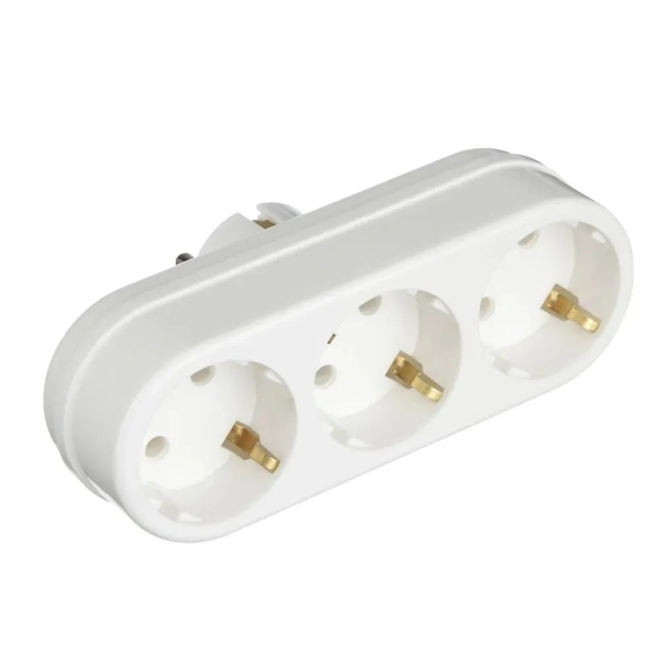 Тройник TOKER 3L3 белый индивидуальная упаковка (40)