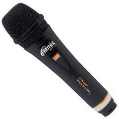 Микрофон Ritmix RDM-131, для вокала, чёрный, шнур 3 м.