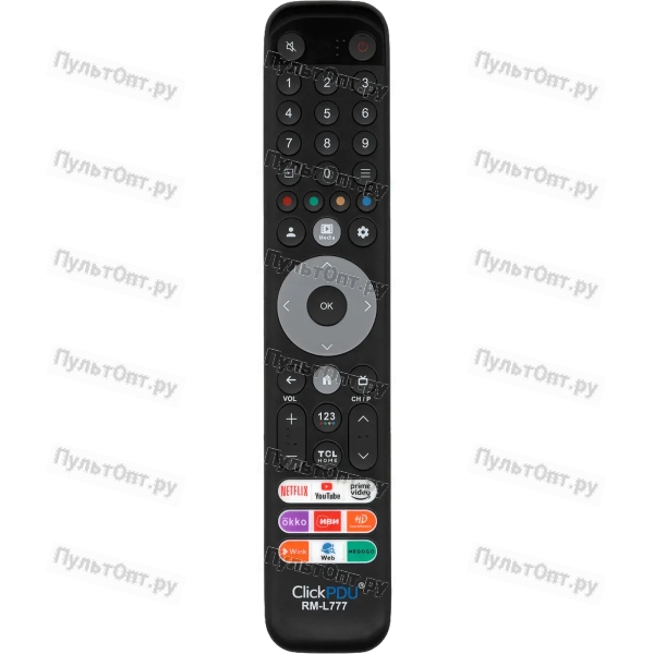 Универсальный пульт ClickPdu для TCL RM-L777 (ИК-пульт)