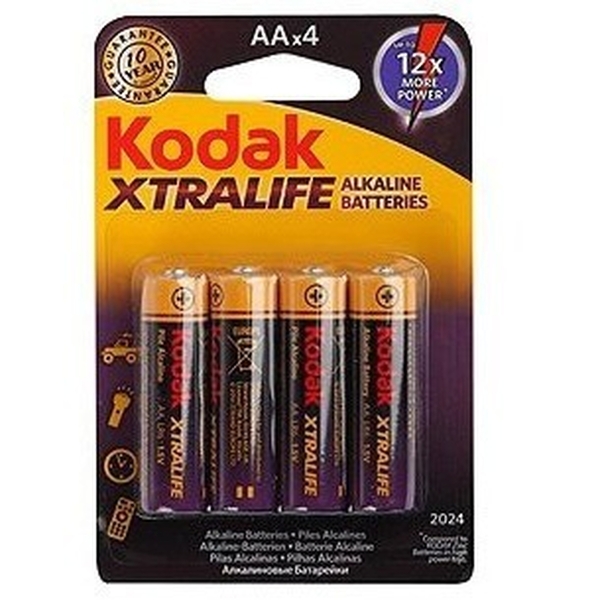Эл. пит. AA alkaline BL04 Kodak XTRALIFE (80)