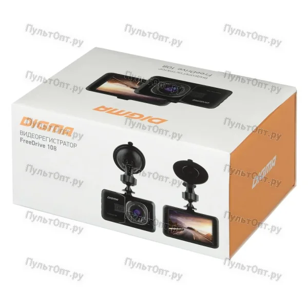 Видеорегистратор Digma FreeDrive 108 черный 1080x1920 1080p 140гр. NTK96223