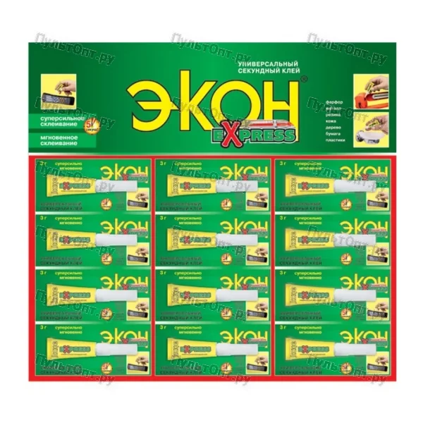 Экон ЭКСПРЕСС СУПЕР-КЛЕЙ, 3 гр. БЛ-12шт. (12)