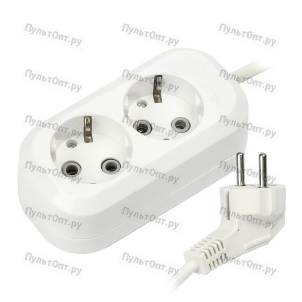 Удлинитель 2м 2гн зем Smartbuy 16А/3,5кВт ПВС 3х1,0 (SBE-16-2-02-Z) (1/40)