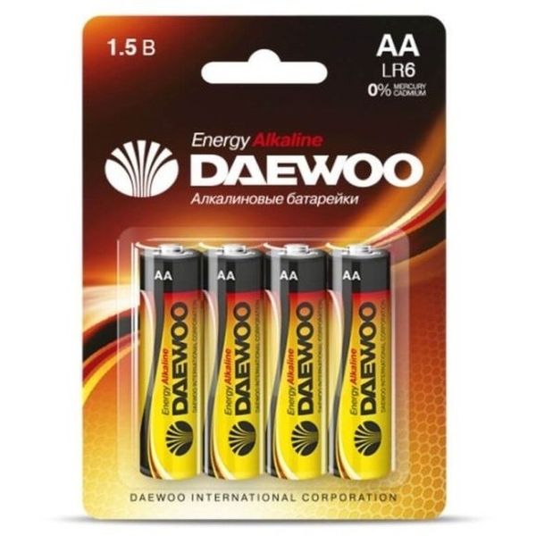 Эл. пит. AA alkaline BL4 Daewoo ENERGY (40)