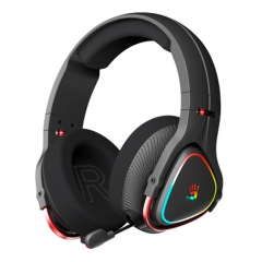 Наушники с микрофоном A4TECH Bloody MR710 черный BT оголовье (MR710 BLACK) (1/10)