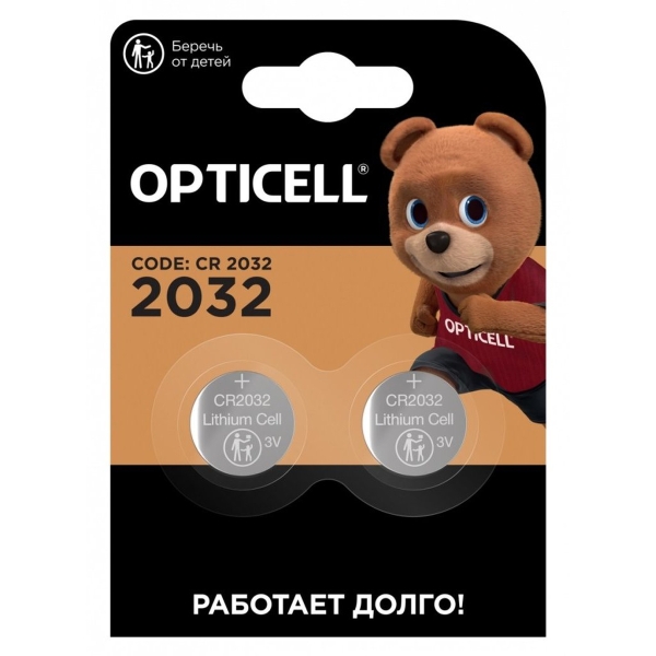 Элемент питания OPTICELL SPECIALTY CR2032 BL2 (2/20/200/33600)