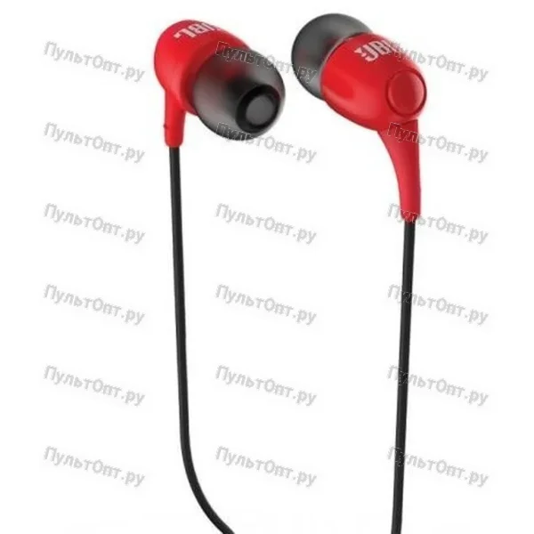 Внутриканальные наушники JBL T100 красные (1/40)