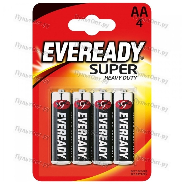 Эл. пит. Energizer EVEREADY R6 SHD (4 бл) (96) DO 06.2025