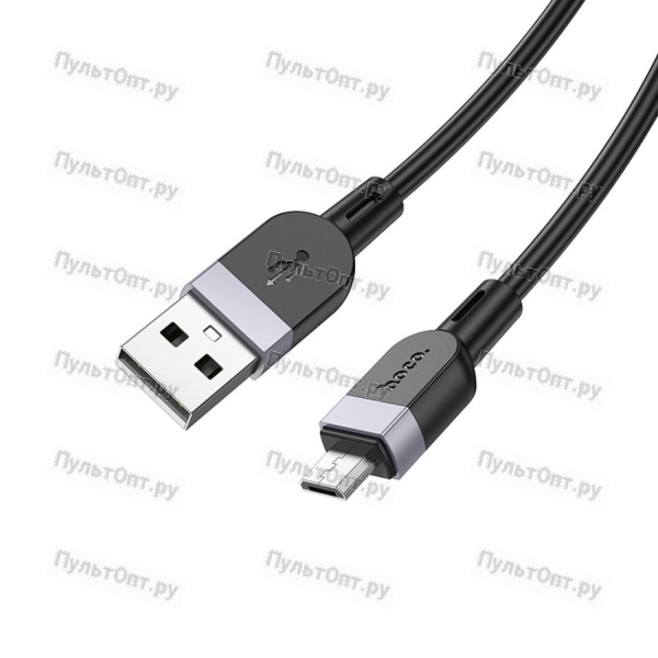 Кабель Hoco X109 USB (m)-Lightning (m) 1м 2.4A силикон черный (1/31/310)