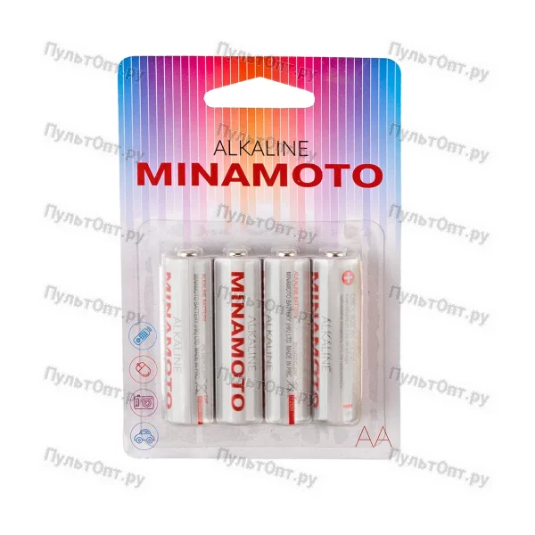 Эл. пит. AA alkaline BL4 Minamoto (48)