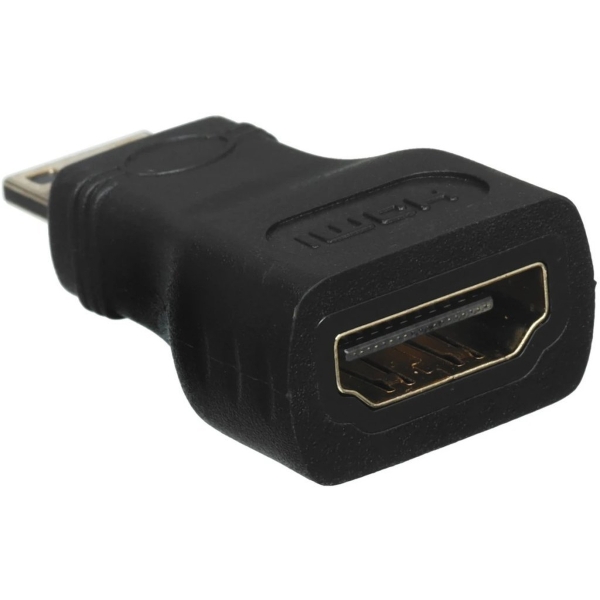 Переходник GoPower HDMI (f)-miniHDMI (m) ver.1.4 черный Premium Zip-Lock c подвесом (1/500)