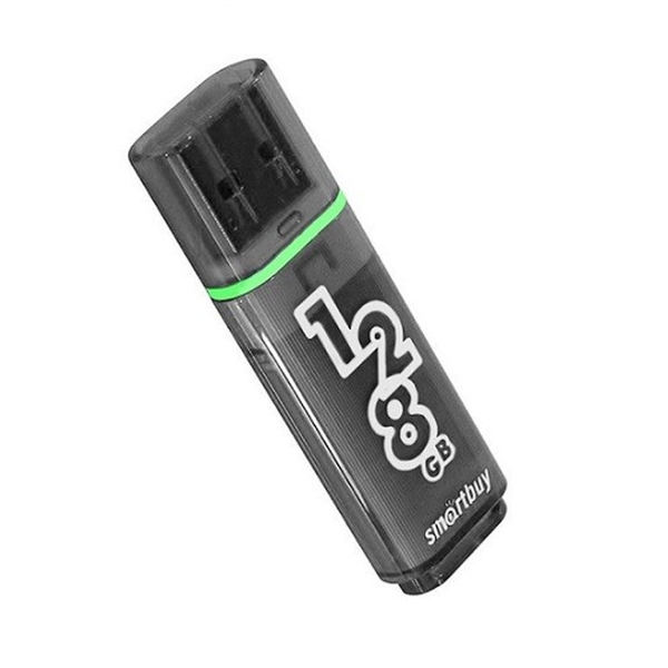 USB 3.0 128GB Smartbuy Glossy пластик серый