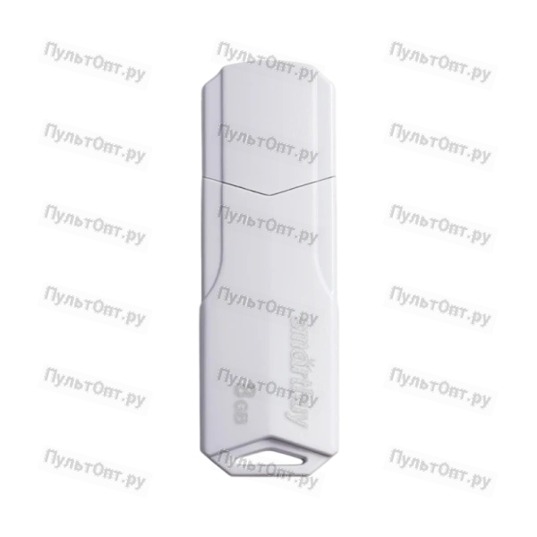 Флеш-накопитель Smartbuy Clue 8GB USB2.0 пластик белый