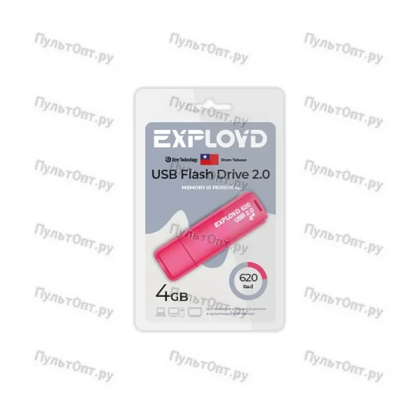 USB 4GB Exployd 620 красный