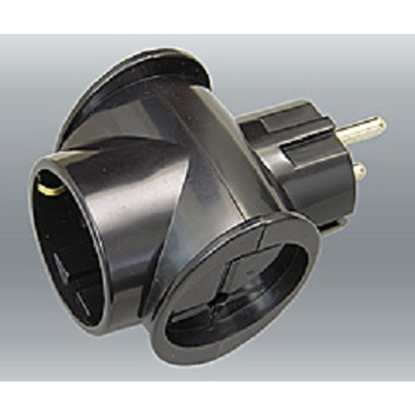 Тройник Toker 3Т1 (з) чёрный (50)